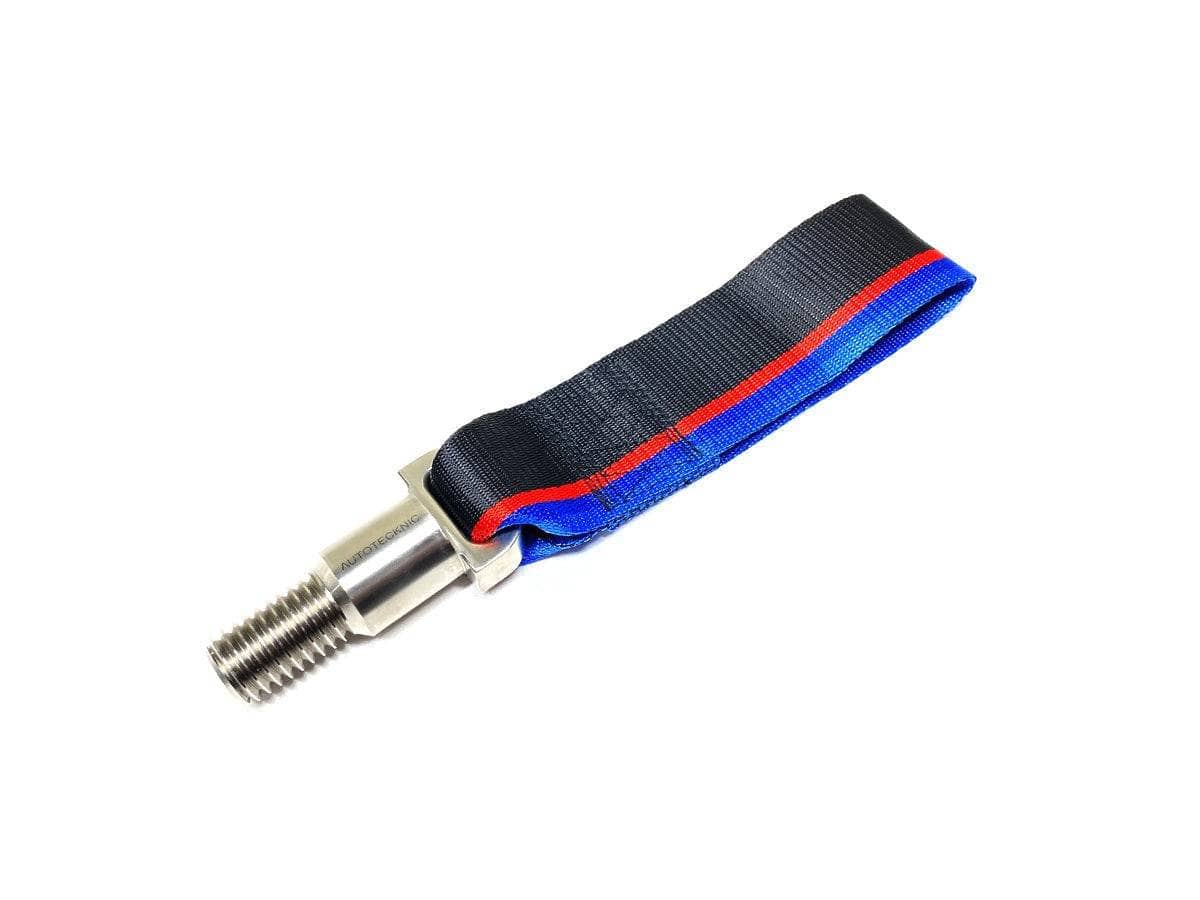 Kies-Motorsports AutoTecknic USA AutoTecknic Stainless Steel Tow Strap - BMW F87 M2 | F80 M3 | F82/ F83 M4 F87 M2 / Black with Tri-Color