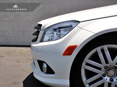 Kies-Motorsports AutoTecknic USA AutoTecknic Stealth Black Front Grille - Mercedes Benz W204 C-Class Sedan (2008-2013)