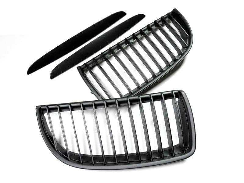 Kies-Motorsports AutoTecknic USA AutoTecknic Stealth Black Front Grille Set - BMW E90 Sedan | E91 Wagon | 3-Series