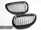 Kies-Motorsports AutoTecknic USA AutoTecknic Stealth Black Front Grille Set - E60 5-Series | M5