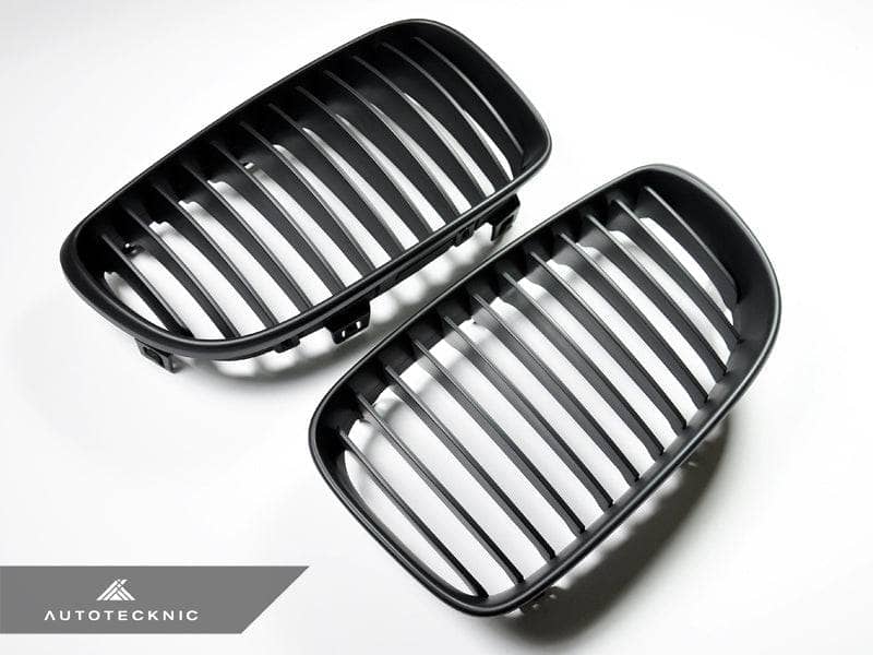 Kies-Motorsports AutoTecknic USA AutoTecknic Stealth Black Front Grille Set - E82 1-Series & 1M