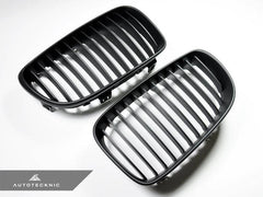 Kies-Motorsports AutoTecknic USA AutoTecknic Stealth Black Front Grille Set - E82 1-Series & 1M