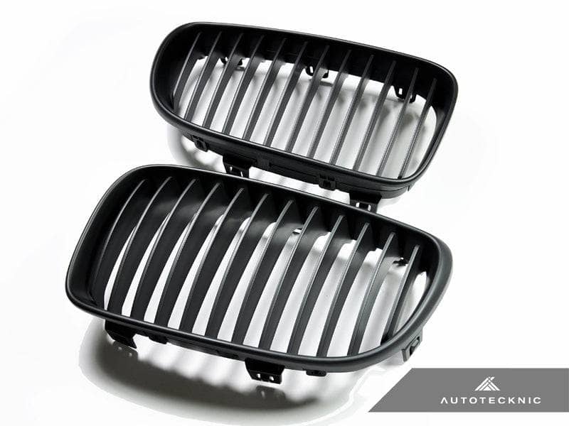 Kies-Motorsports AutoTecknic USA AutoTecknic Stealth Black Front Grille Set - E82 1-Series & 1M