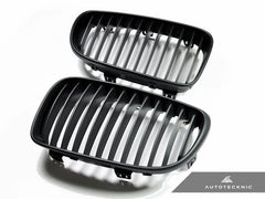 Kies-Motorsports AutoTecknic USA AutoTecknic Stealth Black Front Grille Set - E82 1-Series & 1M