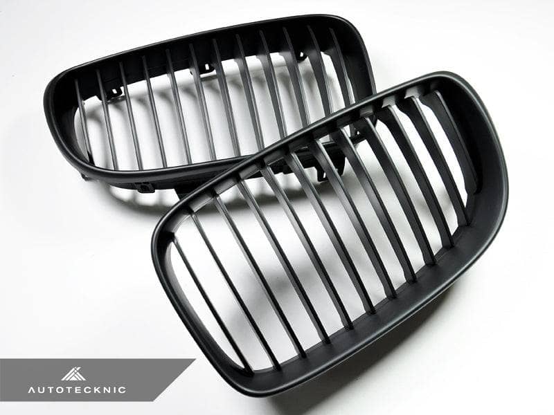Kies-Motorsports AutoTecknic USA AutoTecknic Stealth Black Front Grille Set - E82 1-Series & 1M