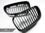 Kies-Motorsports AutoTecknic USA AutoTecknic Stealth Black Front Grille Set - E82 1-Series & 1M