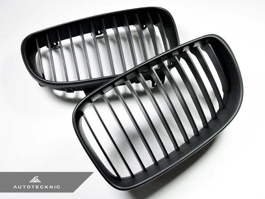Kies-Motorsports AutoTecknic USA AutoTecknic Stealth Black Front Grille Set - E82 1-Series & 1M