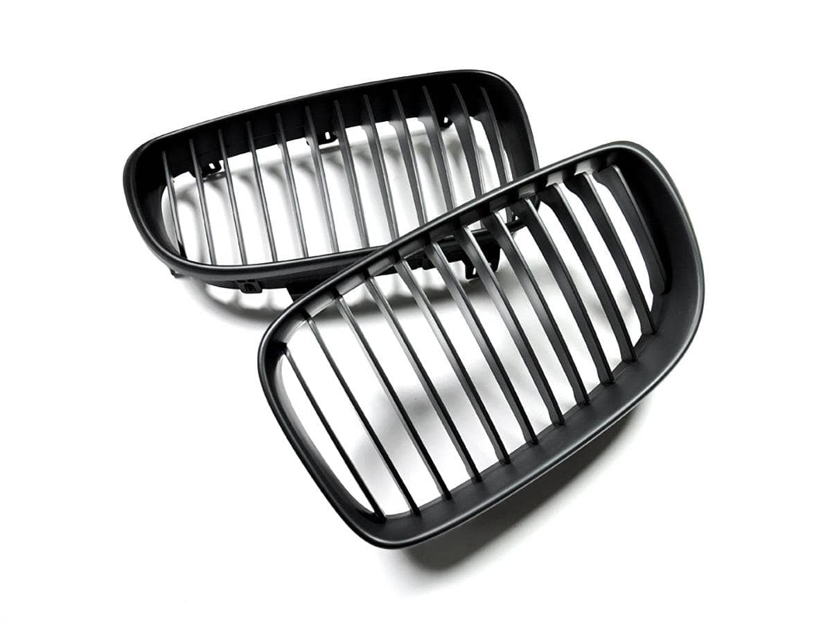Kies-Motorsports AutoTecknic USA AutoTecknic Stealth Black Front Grille Set - E82 1-Series & 1M Main image