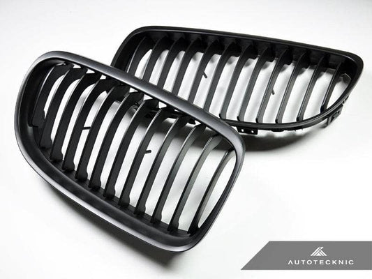 Kies-Motorsports AutoTecknic USA AutoTecknic Stealth Black Front Grille Set - E90 3-Series LCI