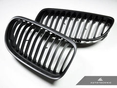Kies-Motorsports AutoTecknic USA AutoTecknic Stealth Black Front Grille Set - E90 3-Series LCI