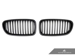 Kies-Motorsports AutoTecknic USA AutoTecknic Stealth Black Front Grille Set - F10 Sedan/ F11 Wagon | 5-Series