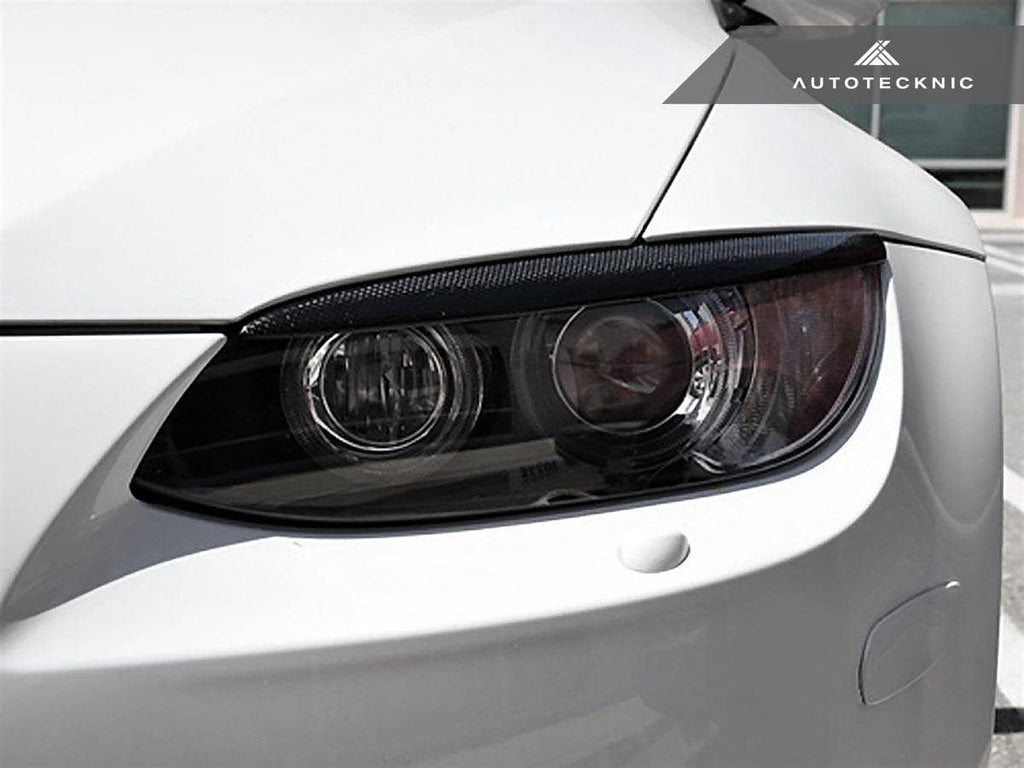 Kies-Motorsports AutoTecknic USA AutoTecknic Stealth Black Headlight Trim Set - BMW E92/ E93 M3 & 3-Series Coupe/ Convertible Pre-LCI