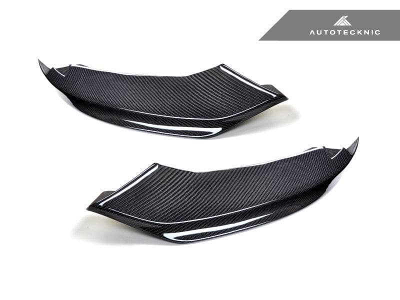 Kies-Motorsports AutoTecknic USA AutoTecknic Vacuumed Carbon Fiber Aero Splitters - F32/ F33/ F36 4-Series M-Sport