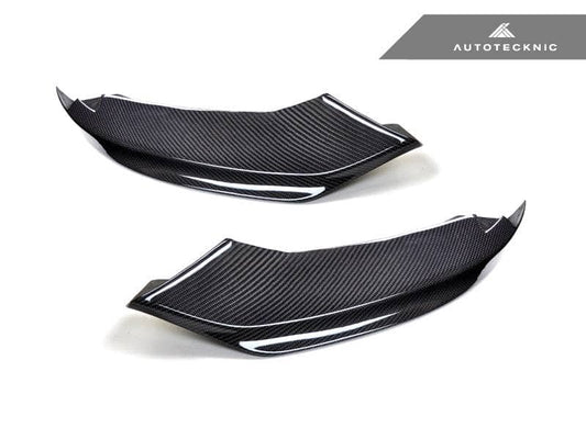 Kies-Motorsports AutoTecknic USA AutoTecknic Vacuumed Carbon Fiber Aero Splitters - F32/ F33/ F36 4-Series M-Sport