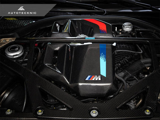 Kies-Motorsports AutoTecknic USA AutoTecknic Version II Dry Carbon Fiber Engine Cover - G80 M3 | G82/ G83 M4