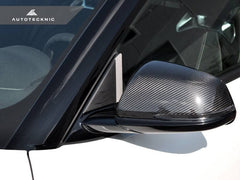 Kies-Motorsports AutoTecknic USA AutoTecknic Version II Side Mirror Wind Deflector Set - A90 Supra 2020-Up A90 Supra 2020-Up / No