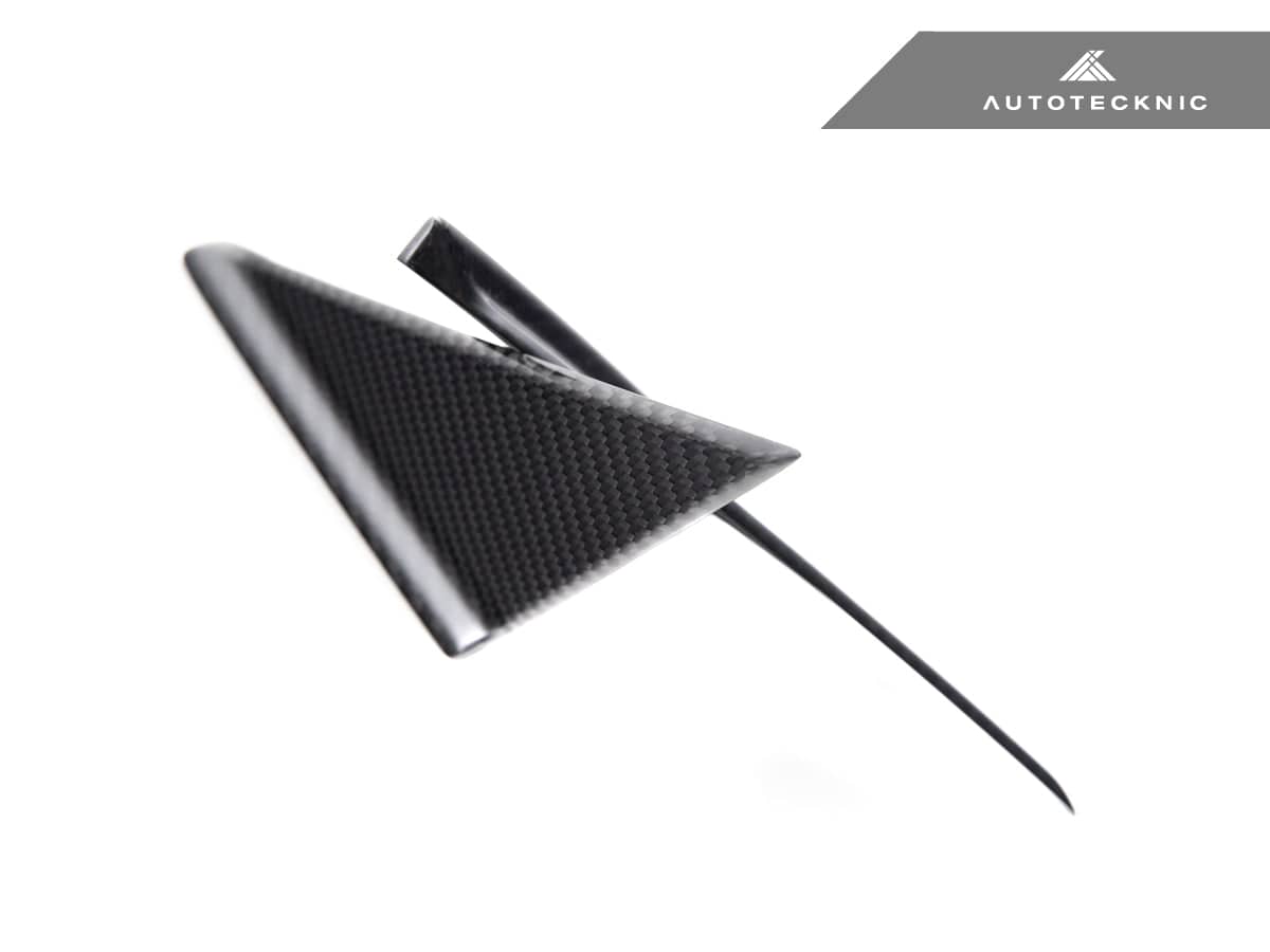 Kies-Motorsports AutoTecknic USA AutoTecknic Version III Dry Carbon Side Mirror Wind Deflector Set - A90 Supra 2020-Up