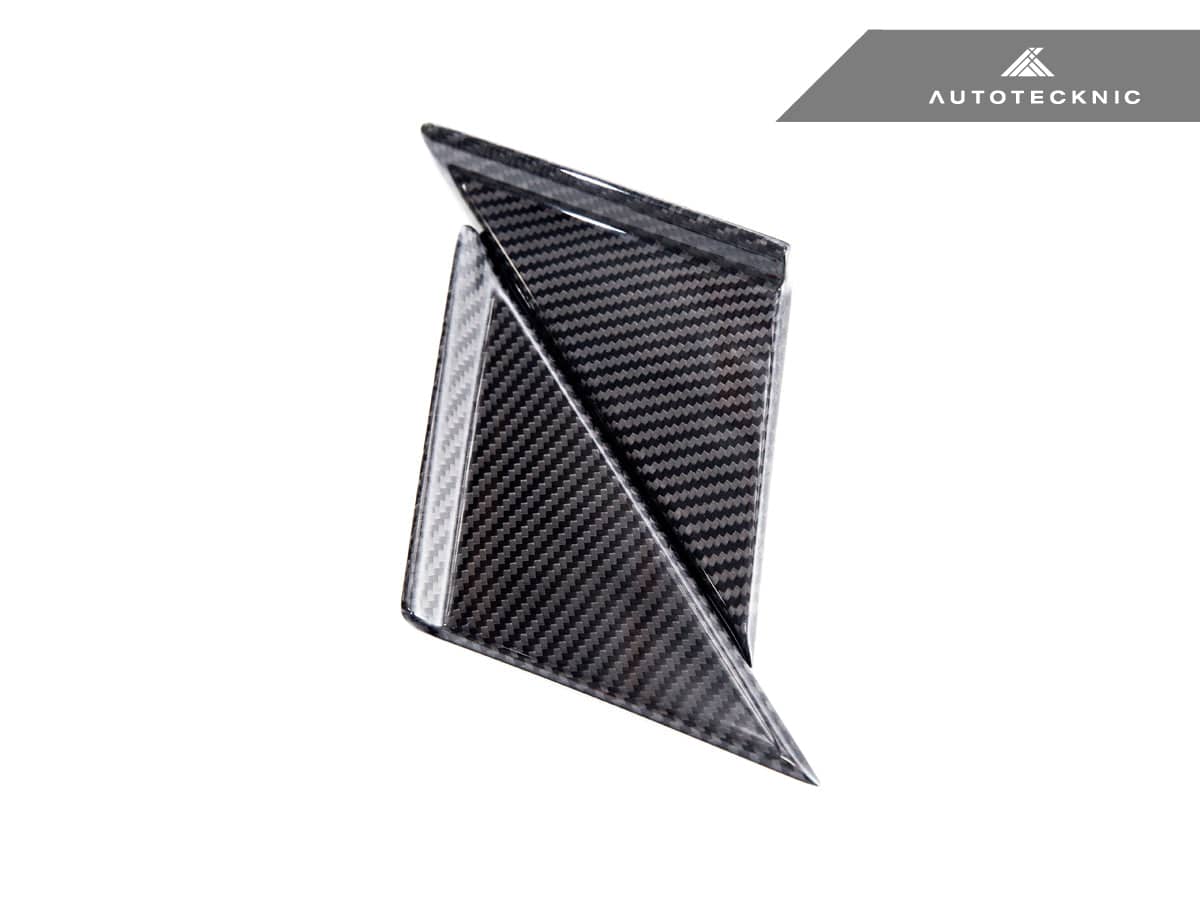 Kies-Motorsports AutoTecknic USA AutoTecknic Version III Dry Carbon Side Mirror Wind Deflector Set - A90 Supra 2020-Up
