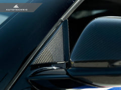 Kies-Motorsports AutoTecknic USA AutoTecknic Version III Dry Carbon Side Mirror Wind Deflector Set - A90 Supra 2020-Up