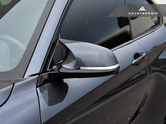 Kies-Motorsports AutoTecknic USA AutoTecknic Version III M-Inspired Mirror Housing Kit - F22 2-Series | F30 3-Series | F32 4-Series | F87 M2 F87 M2 / Mineral Grey Metallic (B39) / No