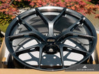 Kies-Motorsports AutoTecknic USA BBS FI-R 20x9 +35 / 20x11.5 +40 5x112 Diamond Black (Audi R8 / Huracan, Set of 4)