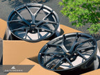 Kies-Motorsports AutoTecknic USA BBS FI-R 20x9 +35 / 20x11.5 +40 5x112 Diamond Black (Audi R8 / Huracan, Set of 4)