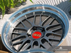Kies-Motorsports AutoTecknic USA BBS LM 19x9.5 +22 / 19x11 +37 5x120 Diamond Black - F8X M2/M3/M4 (Set of 4)