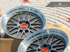 Kies-Motorsports AutoTecknic USA BBS LM 19x9.5 +22 / 19x11 +37 5x120 Diamond Black - F8X M2/M3/M4 (Set of 4)