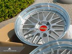 Kies-Motorsports AutoTecknic USA BBS LM 19x9.5 +22 / 19x11 +37 5x120 Diamond Silver (F8X M2/M3/M4, Set of 4)