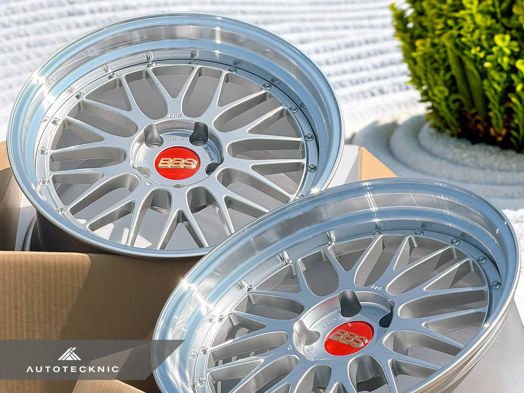 Kies-Motorsports AutoTecknic USA BBS LM 19x9.5 +22 / 19x11 +37 5x120 Diamond Silver (F8X M2/M3/M4, Set of 4)