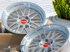 Kies-Motorsports AutoTecknic USA BBS LM 19x9.5 +22 / 19x11 +37 5x120 Diamond Silver (F8X M2/M3/M4, Set of 4)
