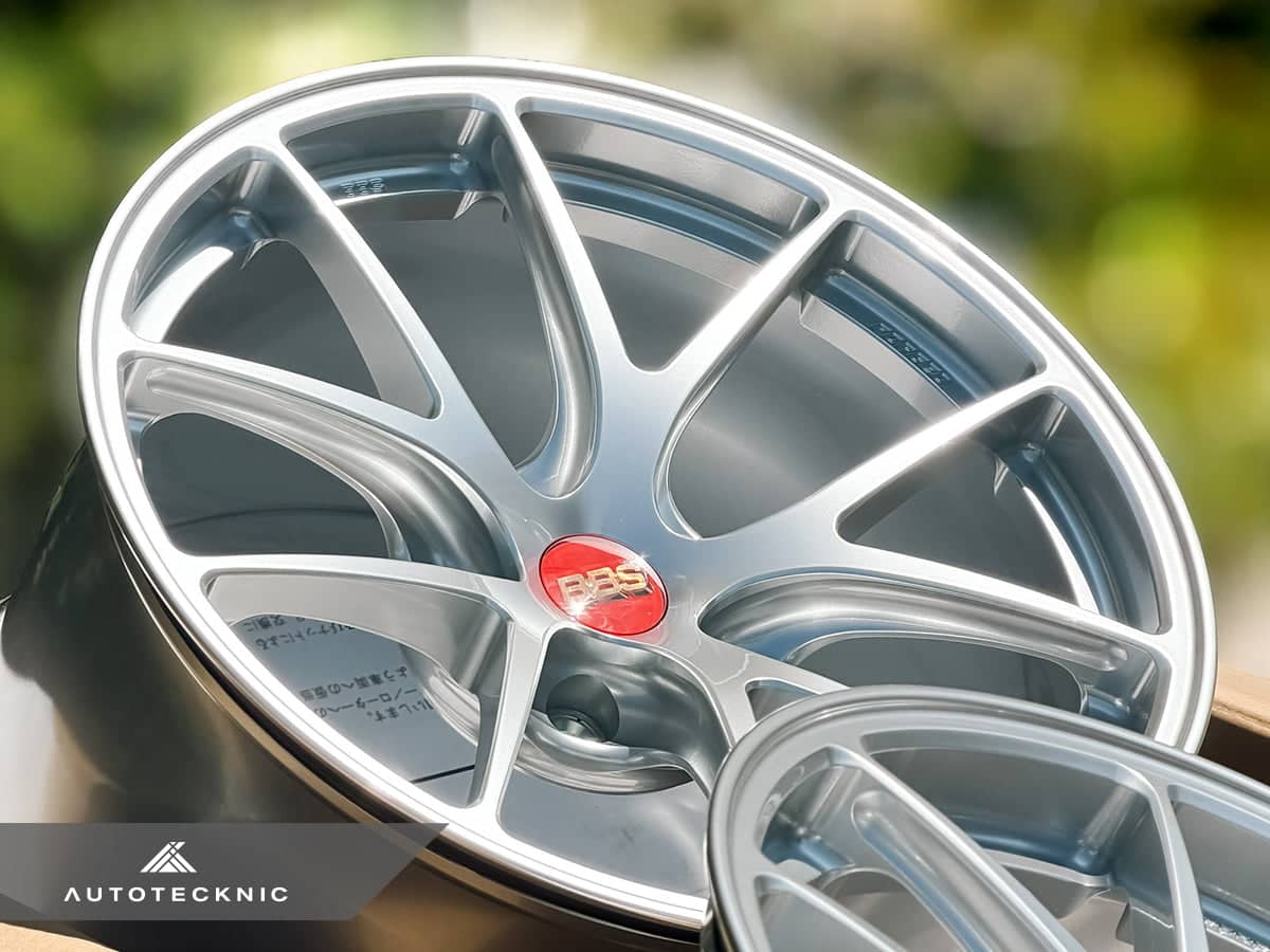 Kies-Motorsports AutoTecknic USA BBS RI-A 18x10 +25 / 18x11 +37 5x120 Diamond Silver (Set of 4)