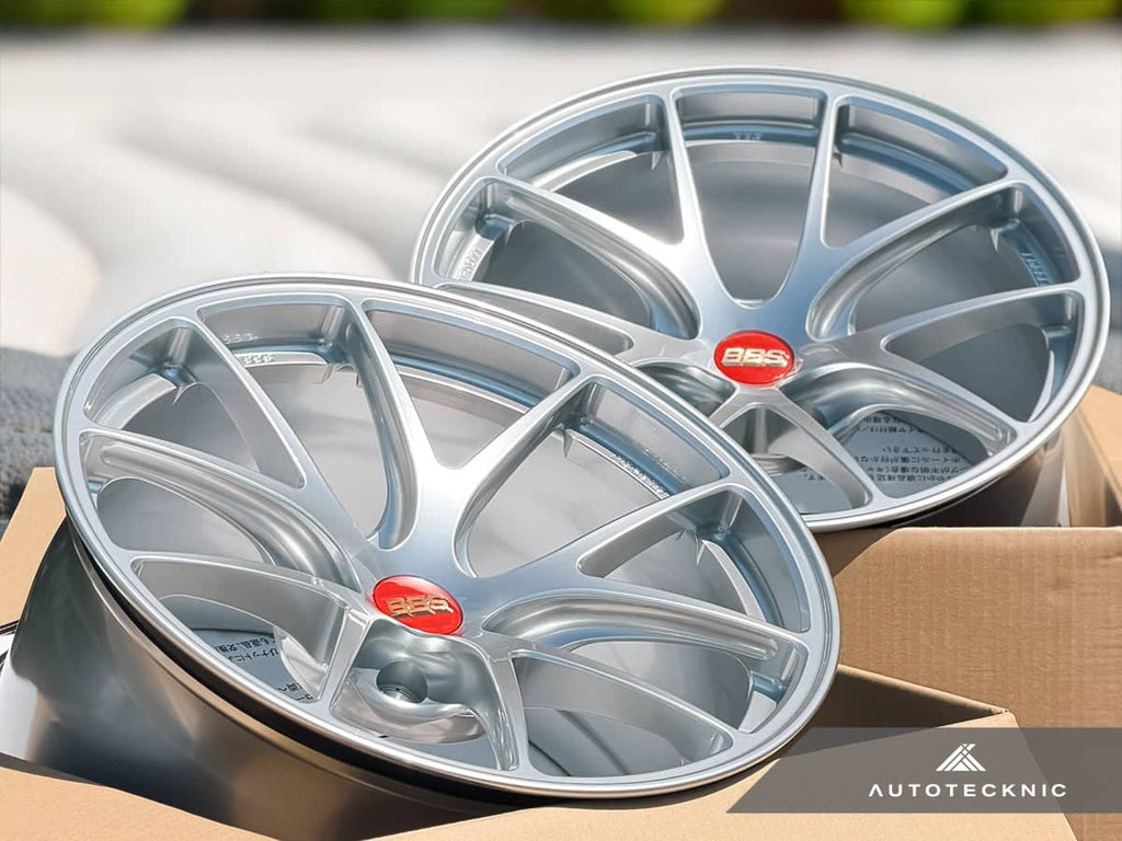 Kies-Motorsports AutoTecknic USA BBS RI-A 18x10 +25 / 18x11 +37 5x120 Diamond Silver (Set of 4)