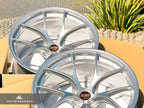 Kies-Motorsports AutoTecknic USA BBS RI-D 20x9.5 +10 / 20x10.5 +15 5x112 Diamond Silver (G8X M2/M3/M4, Set of 4)