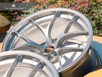 Kies-Motorsports AutoTecknic USA BBS RI-D 20x9.5 +10 / 20x10.5 +15 5x112 Diamond Silver (G8X M2/M3/M4, Set of 4)
