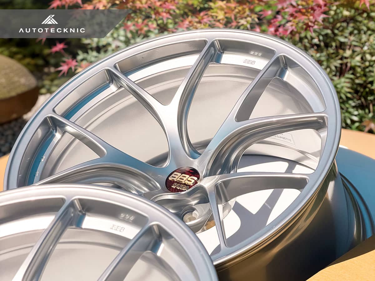 Kies-Motorsports AutoTecknic USA BBS RI-D 20x9.5 +10 / 20x10.5 +15 5x112 Diamond Silver (G8X M2/M3/M4, Set of 4)