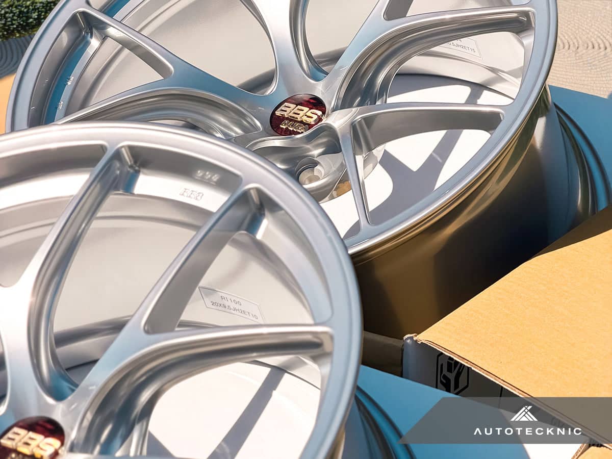 Kies-Motorsports AutoTecknic USA BBS RI-D 20x9.5 +10 / 20x10.5 +15 5x112 Diamond Silver (G8X M2/M3/M4, Set of 4)