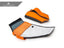 Kies-Motorsports AutoTecknic USA SWorx Seatbelt Retaining Guide Set - M Carbon Bucket Seat Kyalami Orange/ Black