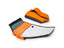 Kies-Motorsports AutoTecknic USA SWorx Seatbelt Retaining Guide Set - M Carbon Bucket Seat Kyalami Orange/ Black / No
