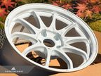 Kies-Motorsports AutoTecknic USA Volk Racing CE28N+ 17x10 +44 5x114.3 Dash White (Set of 4)