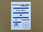 Kies-Motorsports AutoTecknic USA Volk Racing CE28N+ 17x10 +44 5x114.3 Dash White (Set of 4)