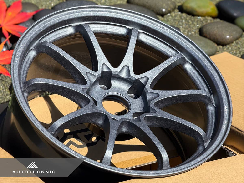 Kies-Motorsports AutoTecknic USA Volk Racing CE28N+ M-Spec 18x10 +40 5x114.3 Blast Gunmetal (Set of 4)