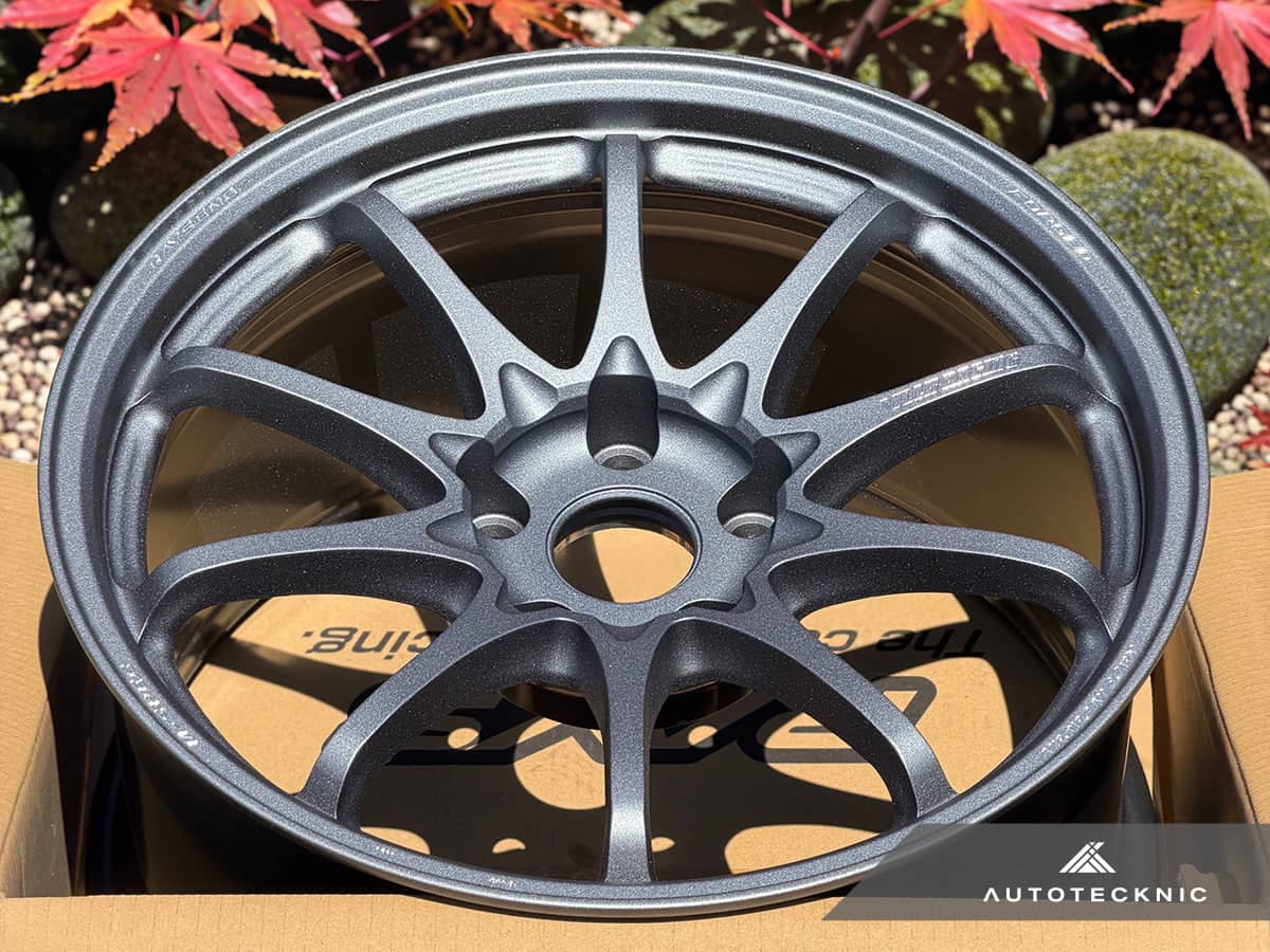 Kies-Motorsports AutoTecknic USA Volk Racing CE28N+ M-Spec 18x10 +40 5x120 Blast Gunmetal (Set of 4)