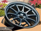 Kies-Motorsports AutoTecknic USA Volk Racing CE28N+ M-Spec 18x9.5 +38 5x114.3 Blast Gunmetal (Set of 4)