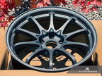 Kies-Motorsports AutoTecknic USA Volk Racing CE28N+ M-Spec 18x9.5 +38 5x114.3 Blast Gunmetal (Set of 4)