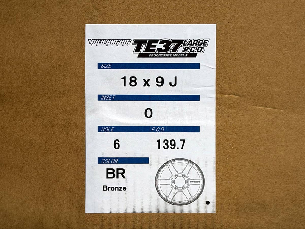 Kies-Motorsports AutoTecknic USA Volk Racing TE37 Large PCD Progressive Model II 18x9 +0 6x139.7 Bronze (Set of 4)
