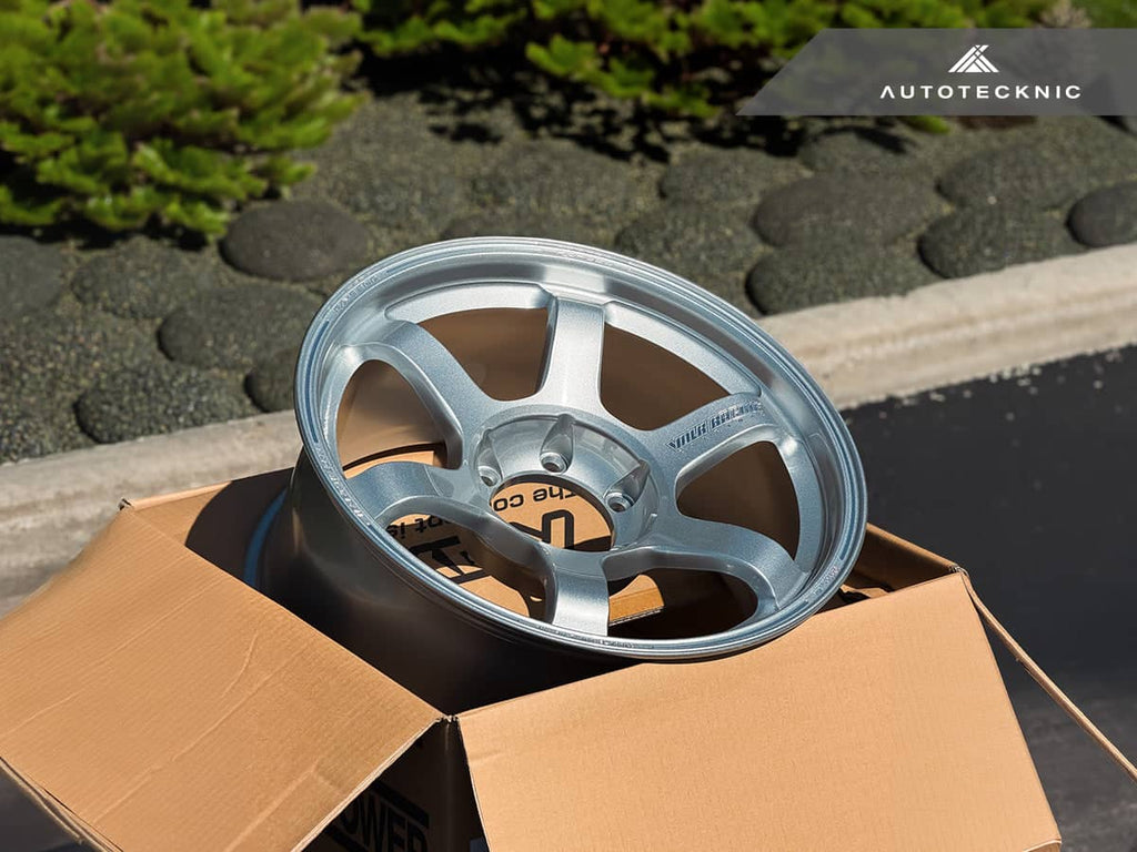 Kies-Motorsports AutoTecknic USA Volk Racing TE37 Large PCD Progressive Model II 18x9 +0 6x139.7 Diamond Silver (Set of 4)