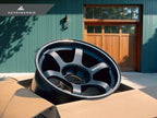 Kies-Motorsports AutoTecknic USA Volk Racing TE37 Large PCD Progressive Model II 18x9 +0 6x139.7 Matte Black (Set of 4)