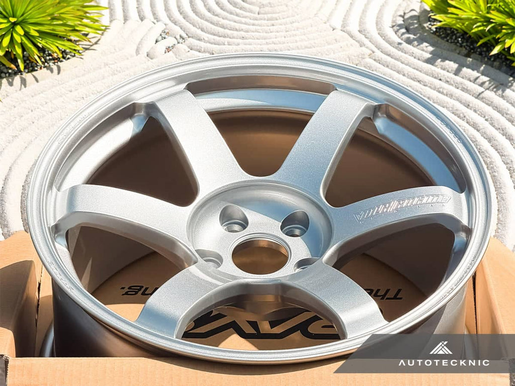 Kies-Motorsports AutoTecknic USA Volk Racing TE37 Saga S-Plus 18x9.5 +22 5x114.3 Diamond Silver - GR Corolla / EVO (Set of 4)