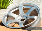 Kies-Motorsports AutoTecknic USA Volk Racing TE37 Saga S-Plus 18x9.5 +22 5x114.3 Diamond Silver - GR Corolla / EVO (Set of 4)